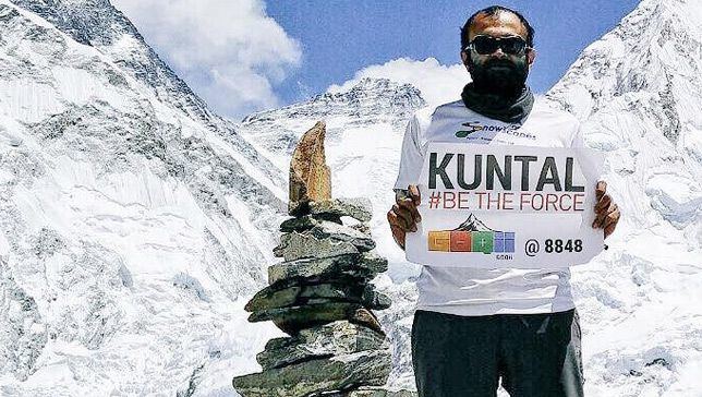 Kuntal Joisher Everest climber captured in viral video was on a vegan mission MNN