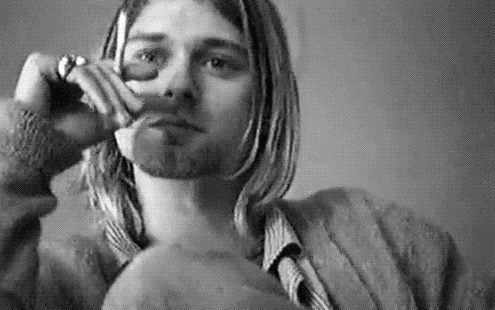 Kurt Cobain Kurt Cobain Nirvana GIFs Find Share on GIPHY