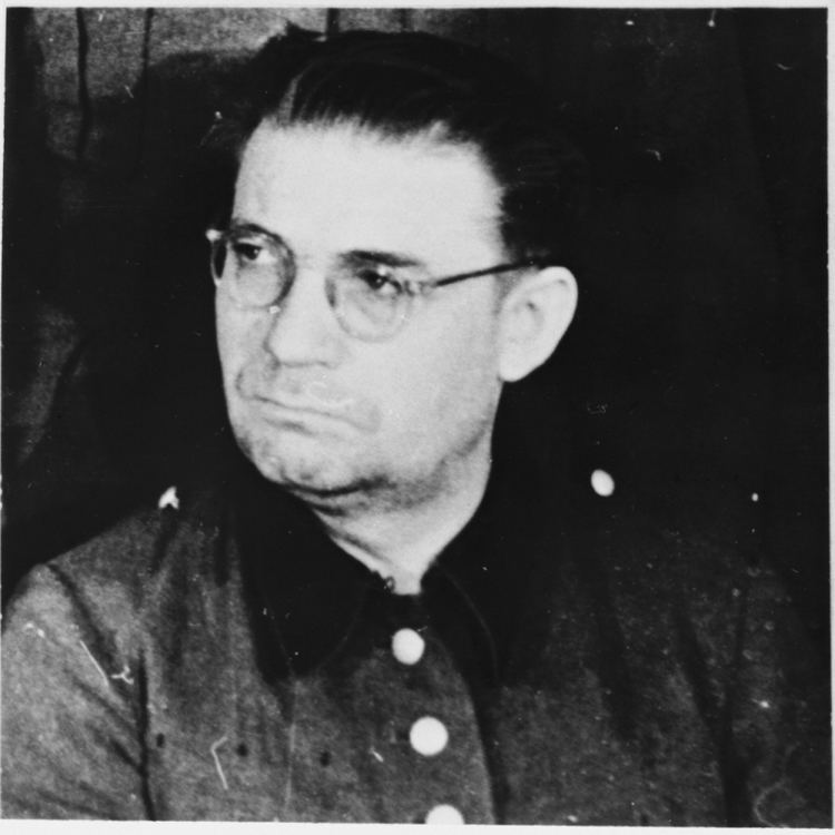 Kurt Eccarius Defendant Kurt Eccarius at the Sachsenhausen concentration camp war