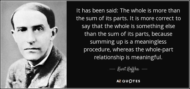 Kurt Koffka QUOTES BY KURT KOFFKA AZ Quotes