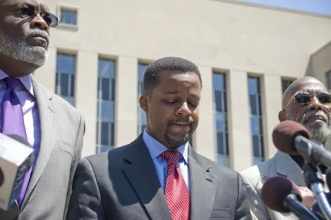 Kwame R. Brown ExDC Council chairman Kwame R Brown sentenced to one day in jail