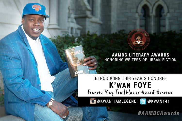 K'wan Foye 2015 AAMBCAwards Honors Hip Hop Fiction writer K39Wan Foye June 13