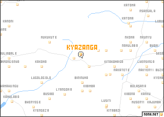 Kyazanga Kyazanga Uganda map nonanet