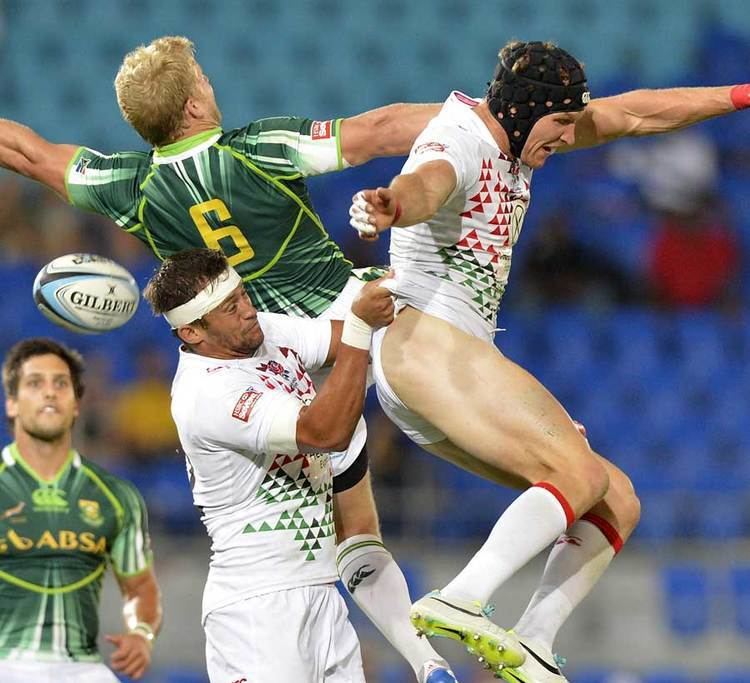 Kyle Brown (rugby union) Tom Powell of England and Kyle Brown of South Africa compete at the
