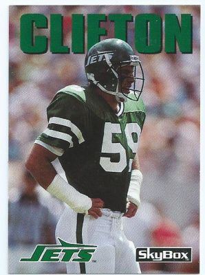 Kyle Clifton NEW YORK JETS Kyle Clifton 205 SKYBOX Impact 1992 NFL American