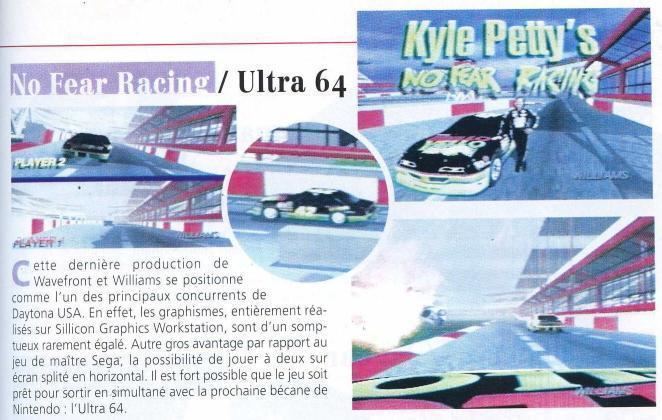 Kyle Petty's No Fear Racing Kyle Petty39s No Fear Racing N64 Tech Demo Unseen64