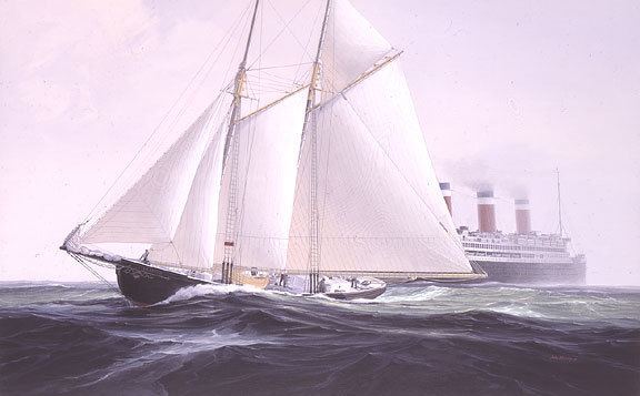 L. A. Dunton (schooner) John Mecray LA DUNTON J Russell Jinishian Gallery Inc