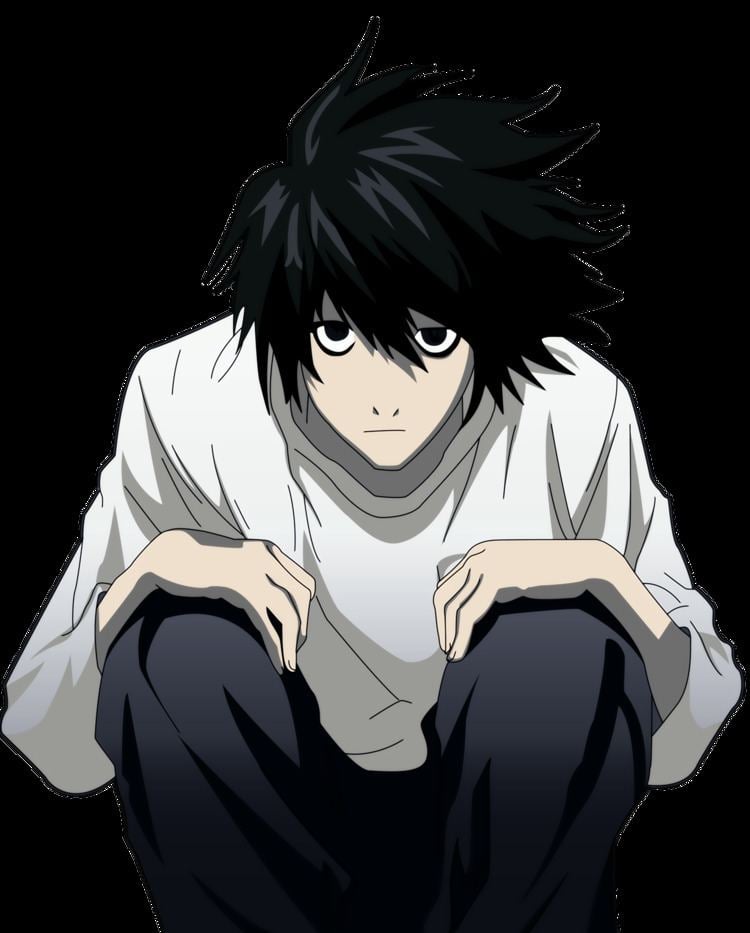 Prettyland corto negro Death Note L Lawliet Hideki Ryuga Eraldo