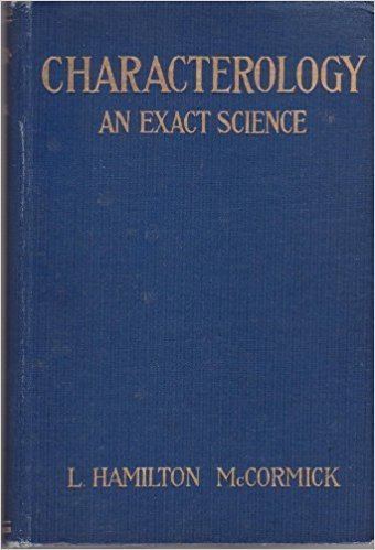 L. Hamilton McCormick Characterology L McCormick 1920 L Hamilton McCormick Amazon