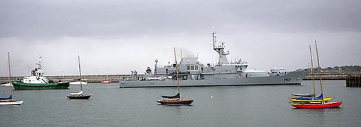 LÉ William Butler Yeats (P63) Visit of L James Joyce to Dun Laoghaire Is Venue for Naming Ceremony