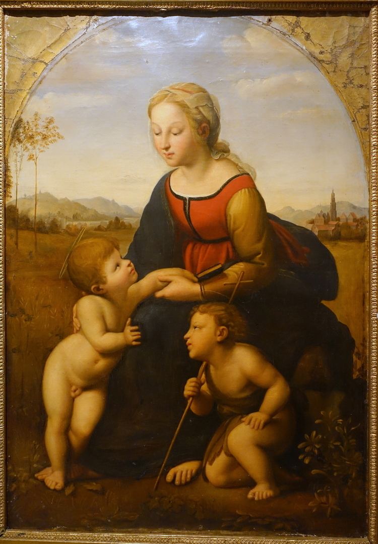 La belle jardinière FileMadonna with child and St John the Baptist La Belle