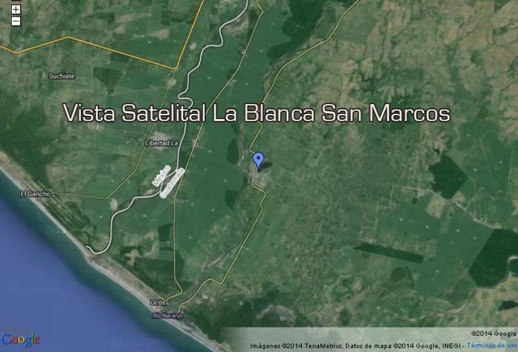 La Blanca, San Marcos Mapa Satelital del Municipio La Blanca