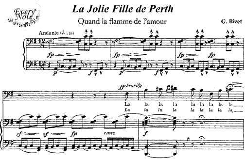 La jolie fille de Perth Bizet La Jolie Fille de Perth Quand la flamme de l39amour Opera