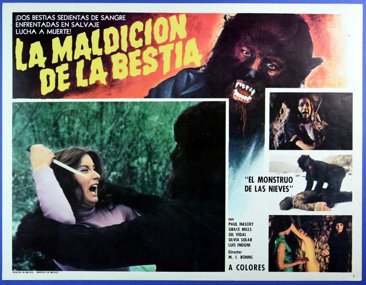 La Maldicion de la Bestia La Maldicion De La Bestia 1975 Mexican Lobby Card From Zombos