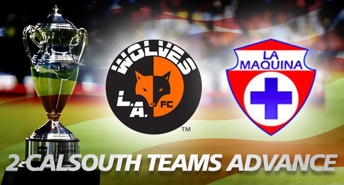La Máquina FC LA WOLVES AND LA MAQUINA FC TO REPRESENT CAL SOUTH IN THE SECOND