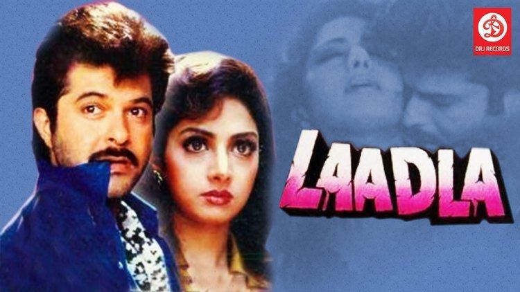 Sridevi and Anil Kapoor while looking afar in a movie scene from the 1994 film Laadla