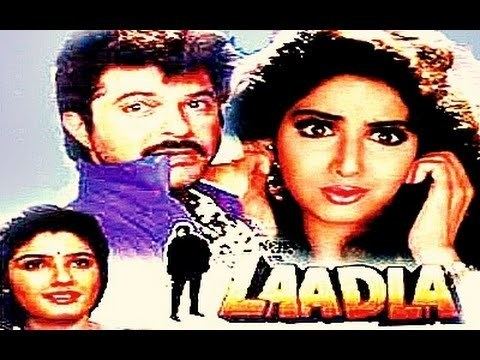 Sridevi, Anil Kapoor, and Divya Bharti in the 1994 film Laadla