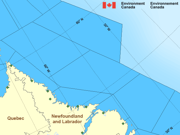 Labrador Sea East Labrador Sea Labrador Environment Canada