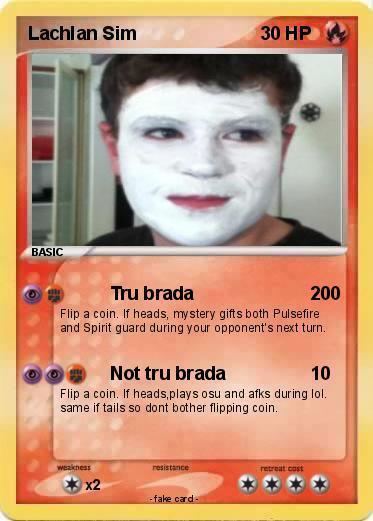 Lachlan Sim Pokmon Lachlan Sim Tru brada My Pokemon Card