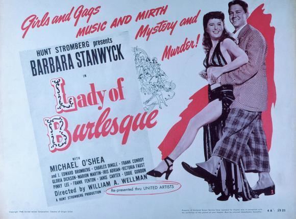 Lady of Burlesque The William Wellman Blogathon LADY OF BURLESQUE 1943 Now Voyaging