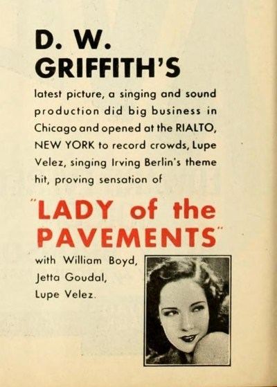 Lady of the Pavements In the Vaults 7 Lady of the Pavements 1929 Movies Silently