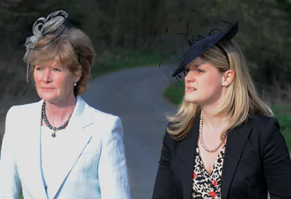 Lady Sarah McCorquodale with Diana's beloved niece Emily McCorquodale