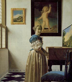 Lady Seated at a Virginal A LADY SEATED AT A VIRGINAL by Johannes Vermeer