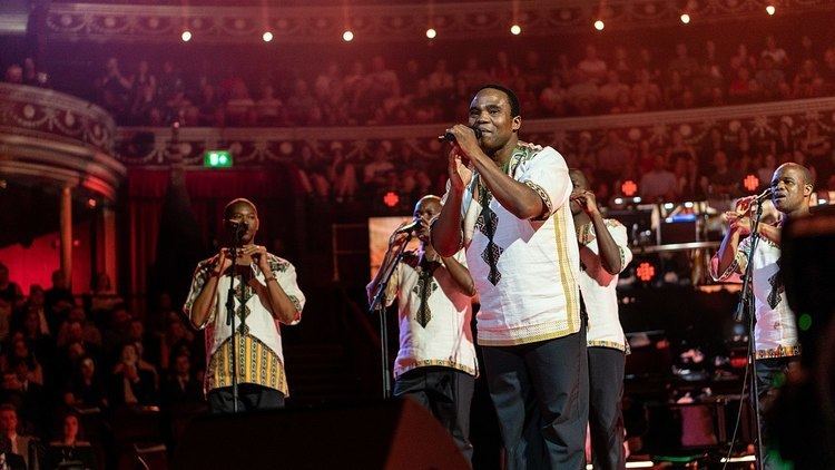 Ladysmith Black Mambazo performing at The Queen's Birthday Party in 2018