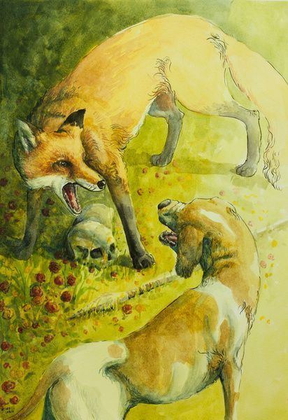 Laelaps (mythology) Teumessian fox and Laelaps Greek myth a gigantic fox child of