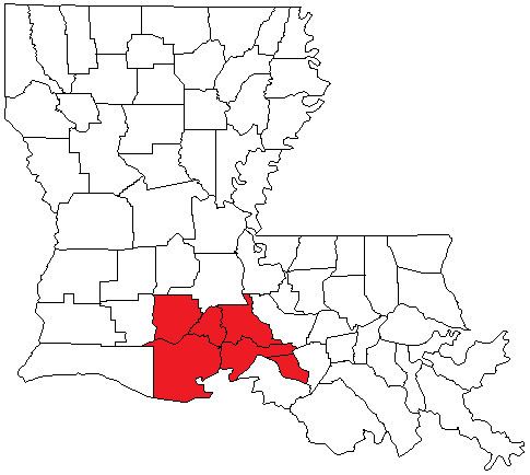 Lafayette metropolitan area, Louisiana