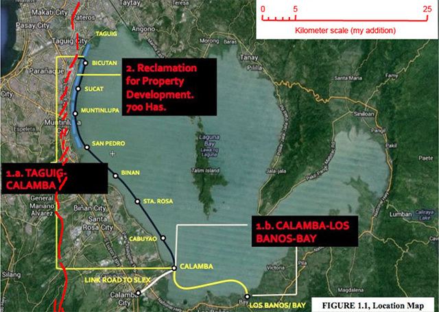 Laguna Lakeshore Expressway Dike The dangerous Laguna Lakeshore Expressway Dike