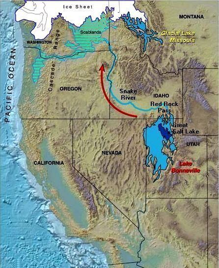 Lake Bonneville Lake Bonneville in late Pleistocene 14500 years before present The