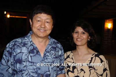 Lalit Rai Col Lalit Rai with his wife at the party hosted by Anil