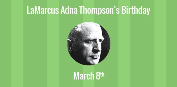 LaMarcus Adna Thompson Birthday of LaMarcus Adna Thompson Inventor of the roller coaster
