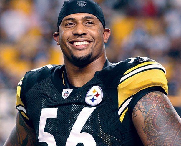 Pittsburgh Steelers linebacker LaMarr Woodley (56) participates in the NFL  football practice on Wednesday, May 22, 2013 at the team headquarters in  Pittsburgh. (AP Photo/Keith Srakocic Stock Photo - Alamy