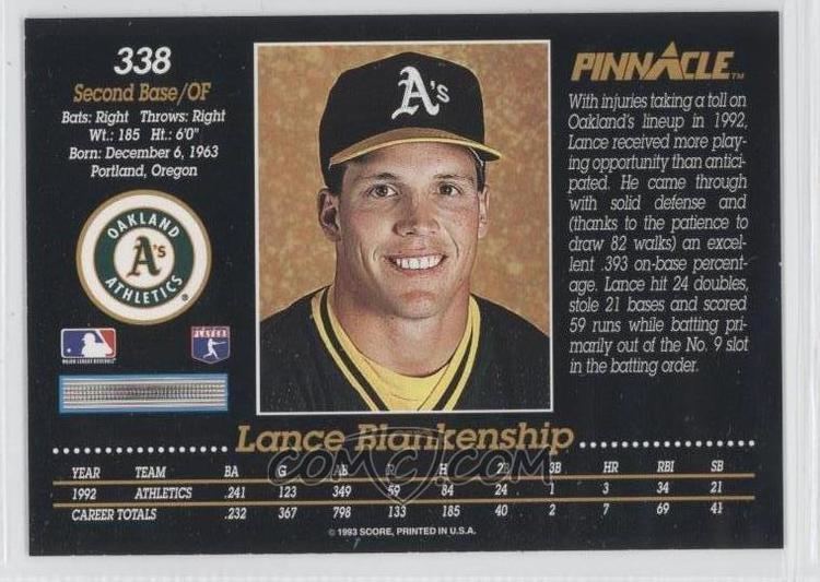 Lance Blankenship 1993 Pinnacle Base 338 Lance Blankenship COMC Card Marketplace