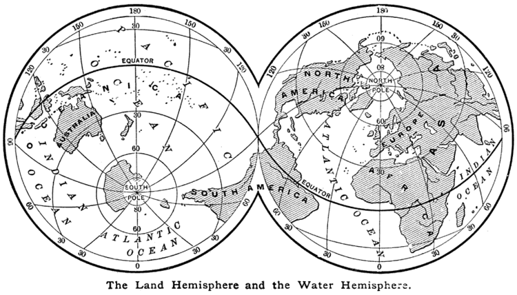 Land and water hemispheres 10871gif