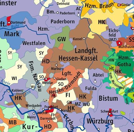 Landgraviate of Hesse-Kassel Landgraviate of HesseDarmstadt Wikipedia