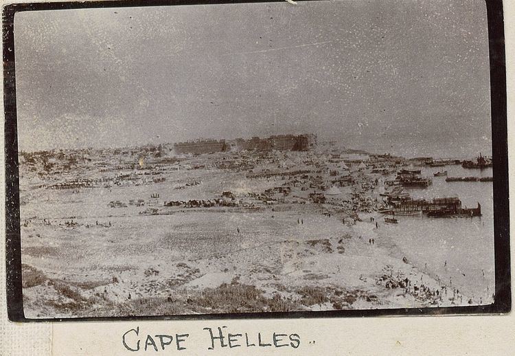 Landing at Cape Helles Landing at Cape Helles Gallipoli WW100 Buller at War Kete West