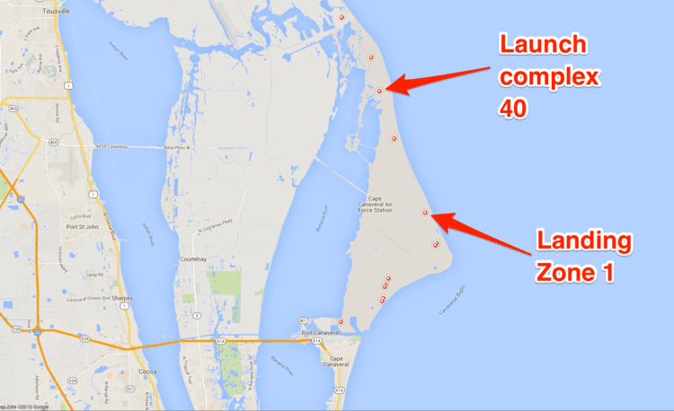 Landing Zone 1 Pictures of SpaceX39s Cape Canaveral landing pad Business Insider