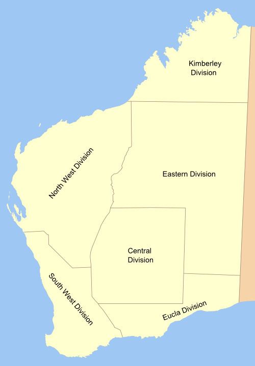 Lands administrative divisions of Western Australia