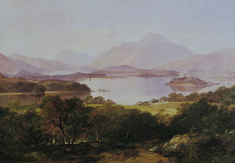 Landscape painting in Scotland