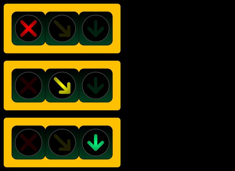 Lane control lights