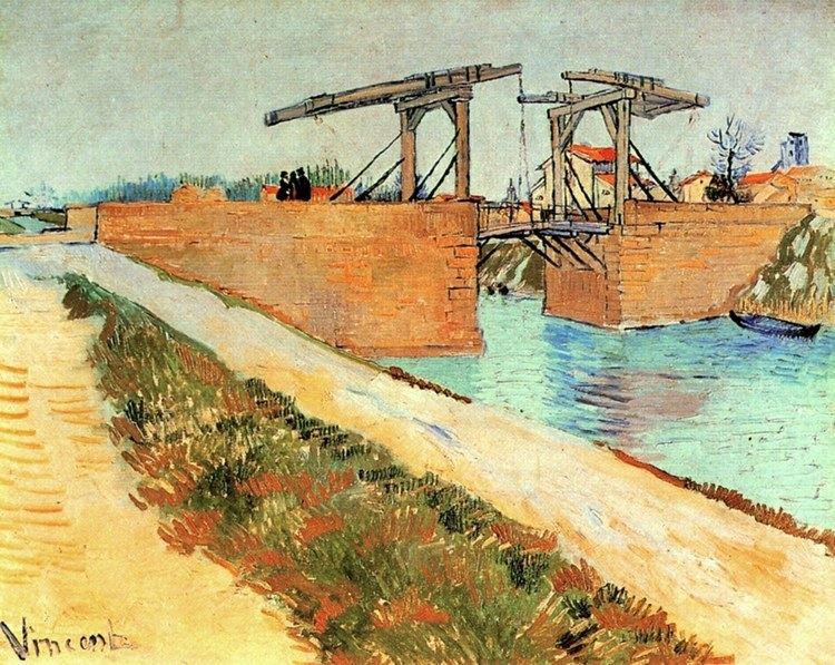 Langlois Bridge at Arles The Langlois Bridge at Arles with Road Alongside the Canal 1888