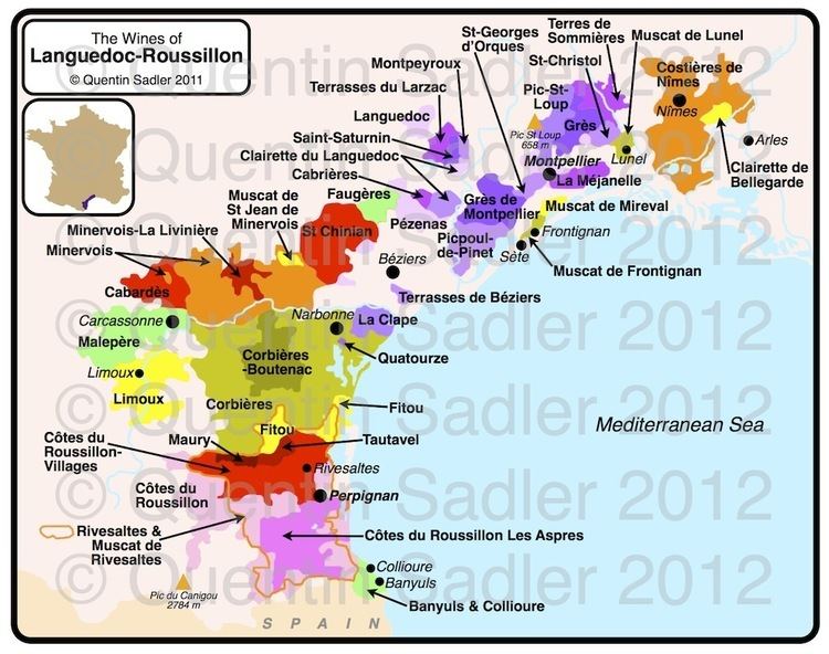 Languedoc-Roussillon wine LanguedocRoussillon Quentin Sadler39s Wine Page