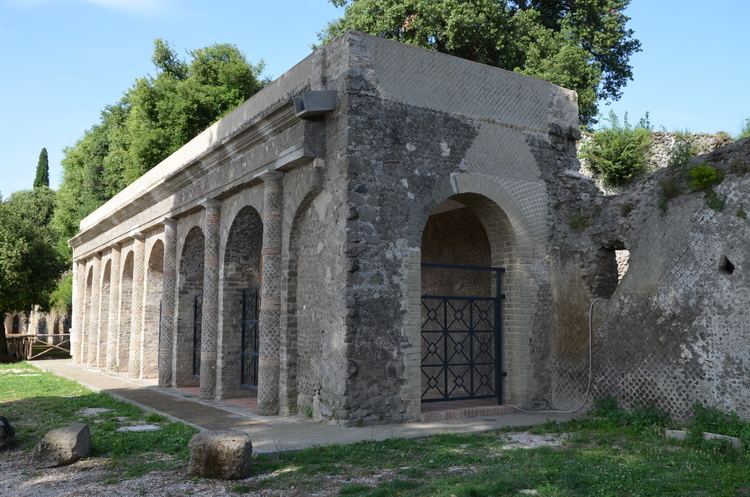 Lanuvium FileThe portico of the Sanctuary of Juno Sospita at Lanuvium