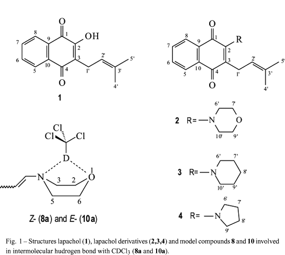 Lapachol New enamine derivatives of lapachol and biological activity