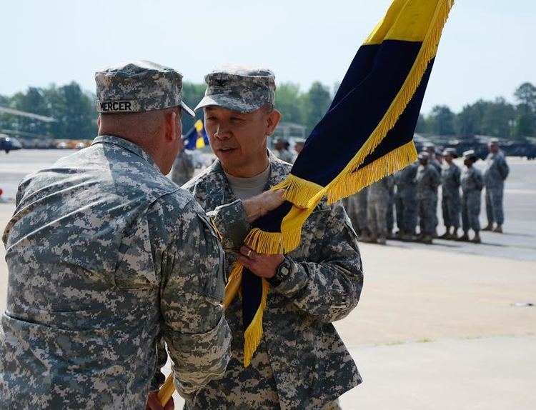 Lapthe Flora Flora takes command of 91st Troop Command