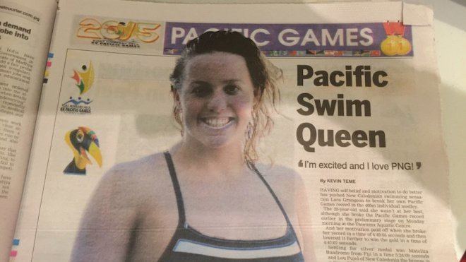 Lara Grangeon PNG2015 Lara Grangeon sacre quotreine du Pacifiquequot par la