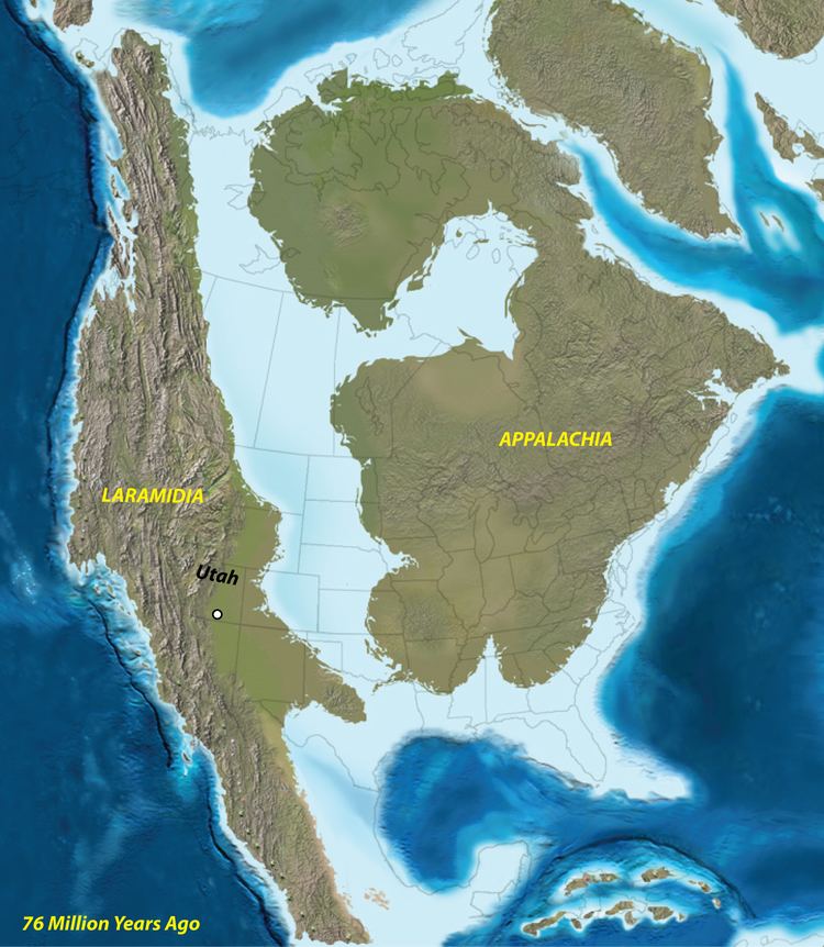 North America millions of years ago
